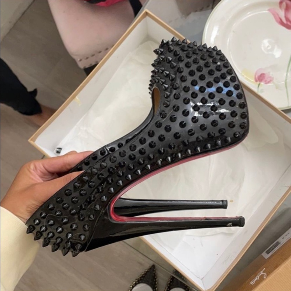 Christian Louboutin Black Alti Pump Spikes